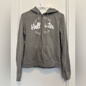 Hollister Zip Up Hoodie - Medium